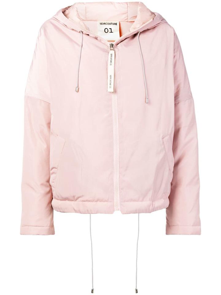 Semicouture Hooded Jacket - Pink