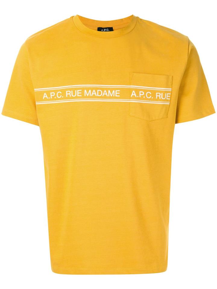 A.p.c. Rue Madame T-shirt - Yellow