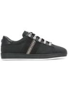 Balmain Large Zip Detail Sneakers - Black