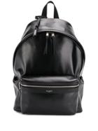 Saint Laurent Ysl City Shiny Backpack - Black