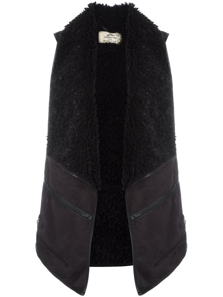 Urbancode Faux Shearling Gilet, Women's, Size: 12, Black, Polyester