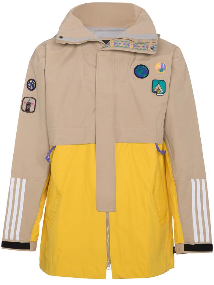Adidas X Pharrell Williams Patch Embellished Jacket - Nude & Neutrals