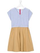Bellerose Kids Teen Colour Block Midi Dress - Blue
