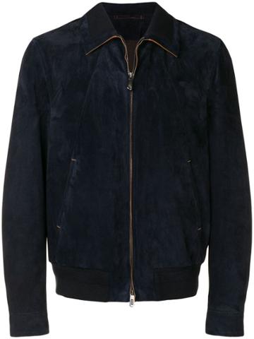 Ermenegildo Zegna Couture Short Zipped Jacket - Blue