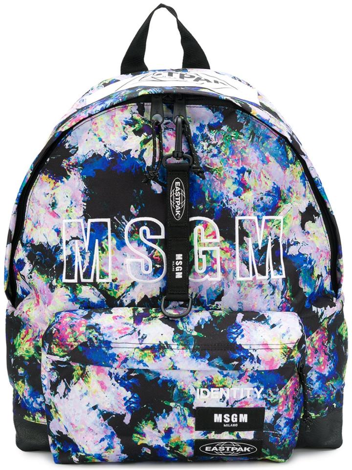 Eastpak Floral Branded Big Backpack - Black