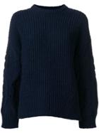 Juun.j Oversized Knit Jumper - Blue