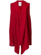 Lost & Found Rooms Sleeveless Longline Cardigan - Red