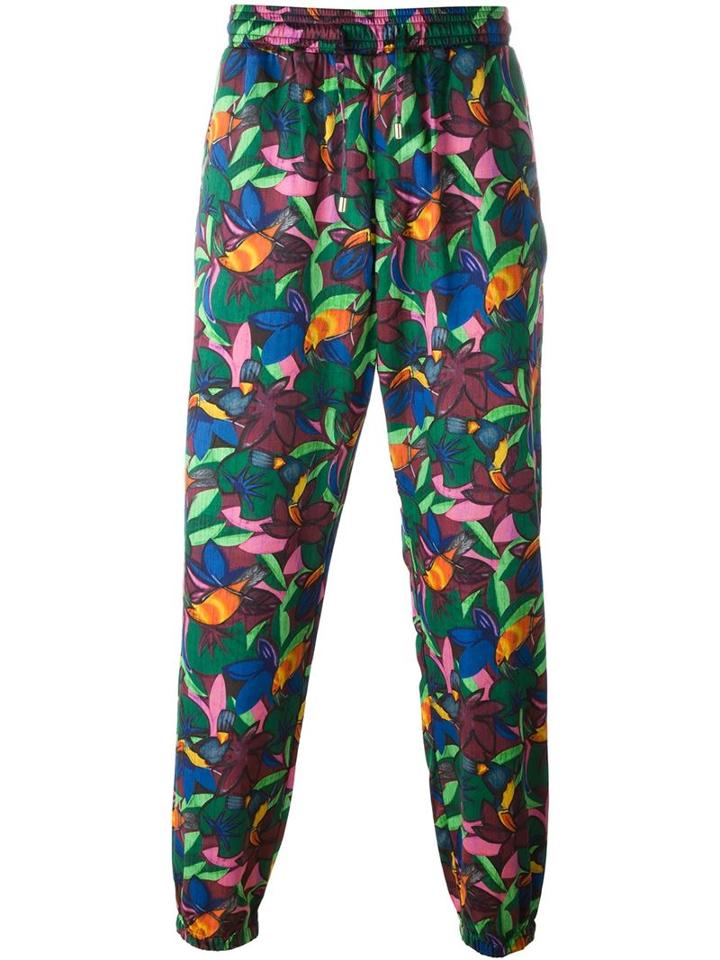 Etro Floral Print Trousers, Men's, Size: Small, Cotton