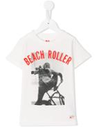 American Outfitters Kids Beach Roller Print T-shirt, Boy's, Size: 12 Yrs, White