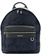 Salvatore Ferragamo Classic Logo Backpack - Blue
