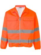Gcds Contrast Stripe Jacket - Orange