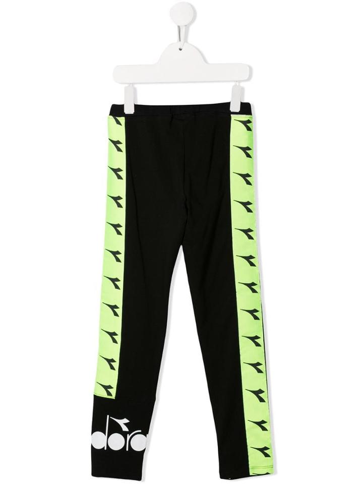 Diadora Junior Two Tone Leggings - Black