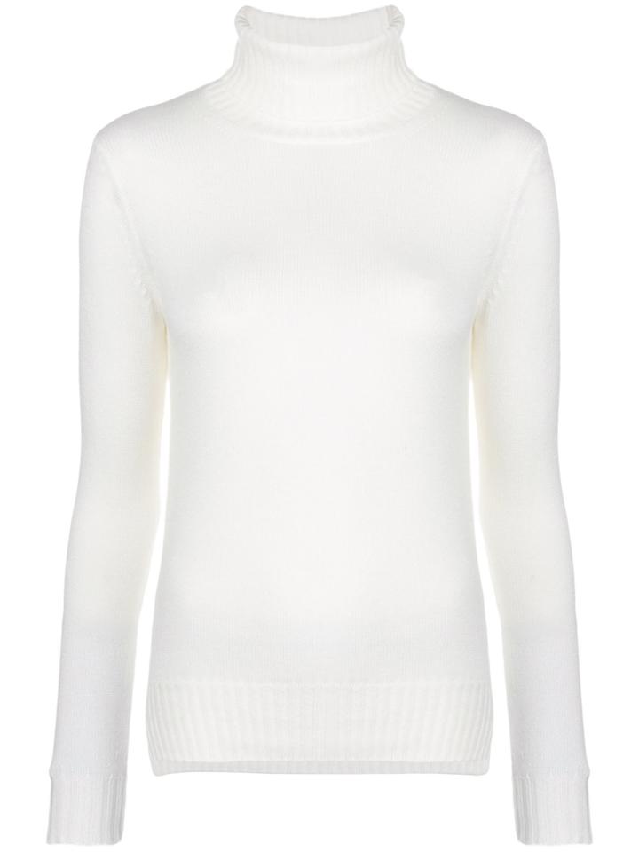 Loro Piana Cashmere Turtleneck Sweater - White