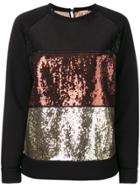 No21 Sequined Sweatshirt - Black