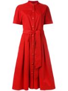 Vanessa Seward - Dune Dress - Women - Cotton - 36, Women's, Red, Cotton