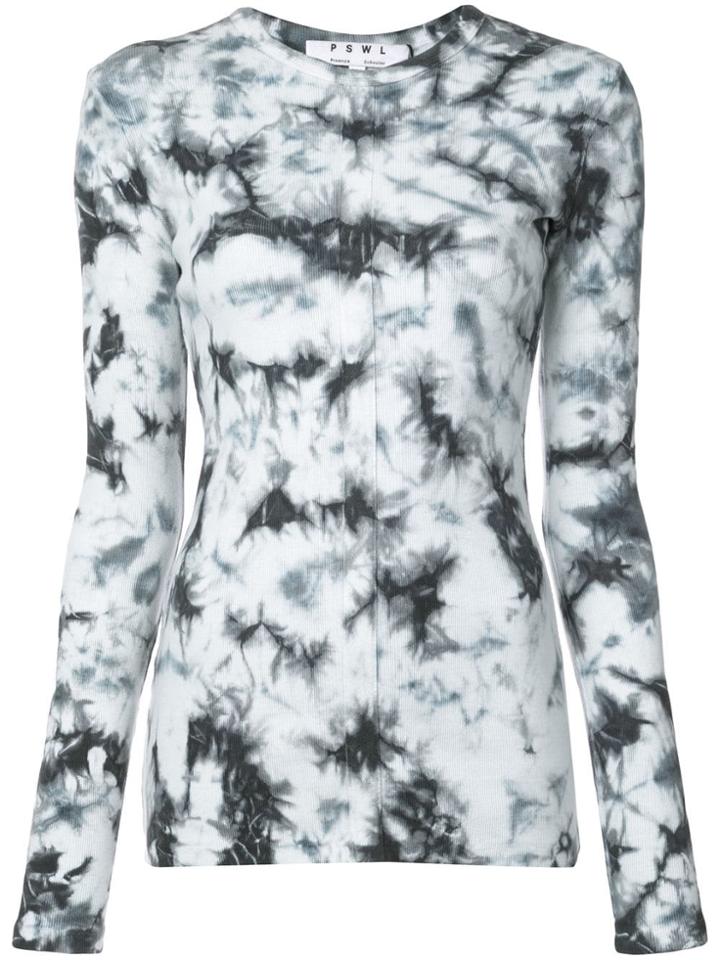Proenza Schouler Pswl Tie Dye Rib Top - White