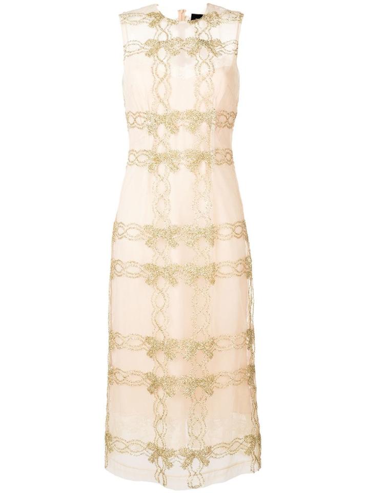 Simone Rocha Tulle Sleeveless Dress - Gold
