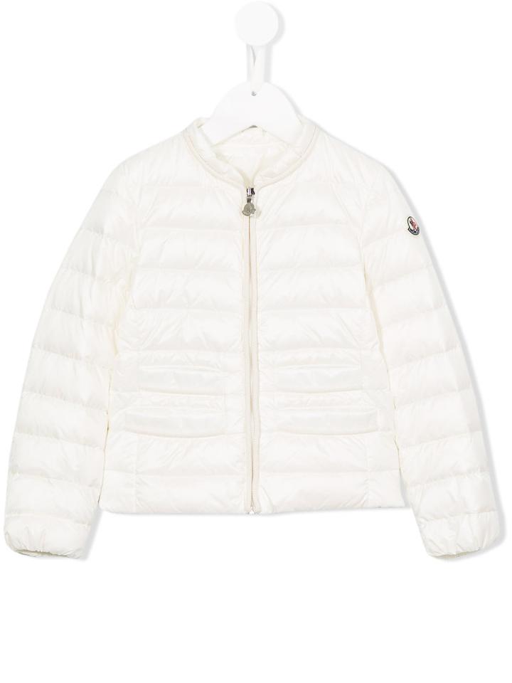Moncler Kids Padded Jacket, Girl's, Size: 12 Yrs, White