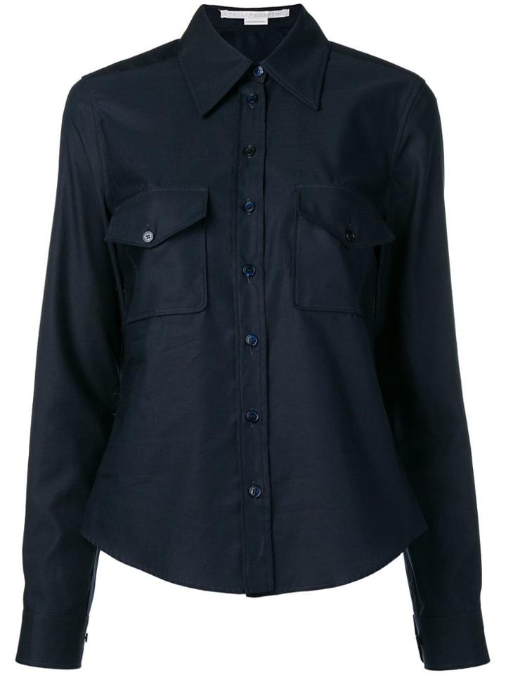 Stella Mccartney Long-sleeve Fitted Shirt - Blue