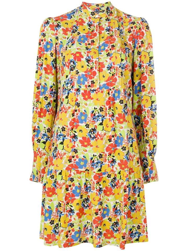 A.p.c. Floral Print Dress - Yellow & Orange