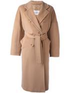 Max Mara Belted Trench Coat, Women's, Size: 40, Nude/neutrals, Polyester/cupro/viscose/virgin Wool
