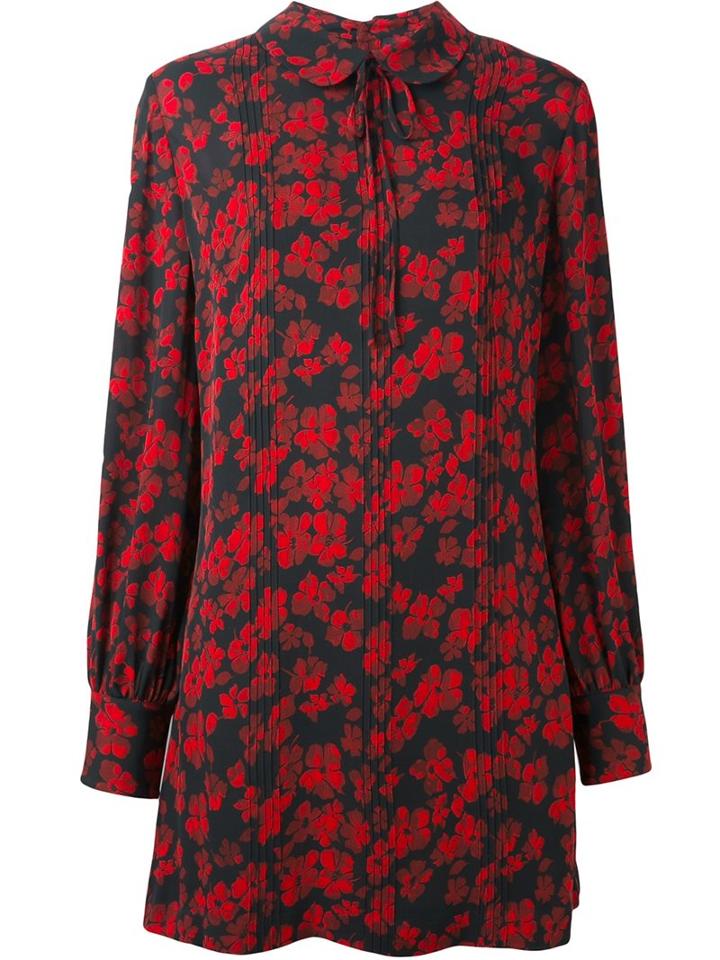Mcq Alexander Mcqueen Japanese Flower Print Dress