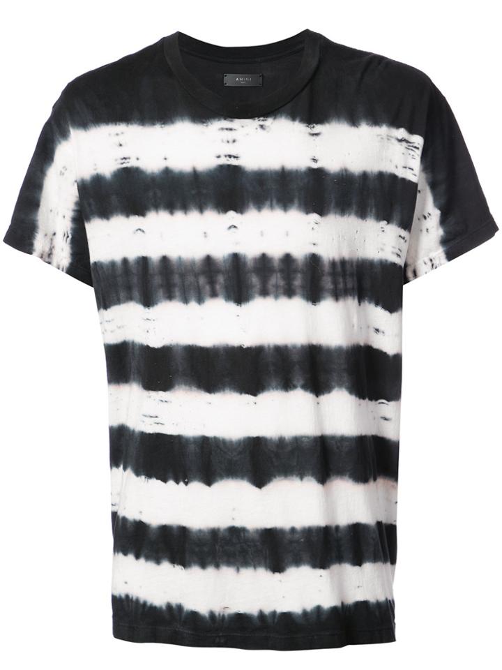 Amiri Tie Dye Striped T-shirt - Black