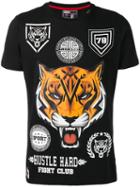 Plein Sport Tiger Print T-shirt, Men's, Size: Xxl, Black