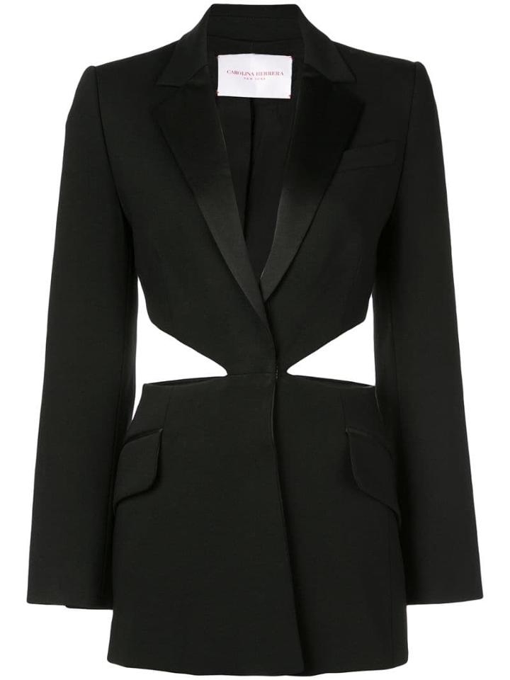 Carolina Herrera Cut-out Fitted Jacket - Black