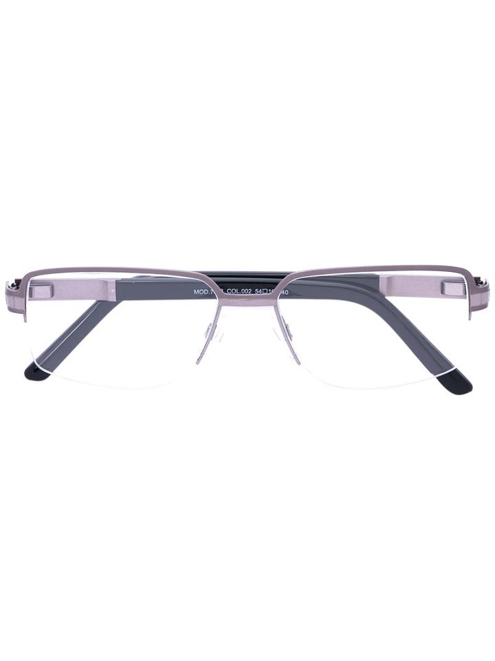 Cazal - Rectangle Frame Glasses - Men - Titanium/acetate - 54, Black, Titanium/acetate