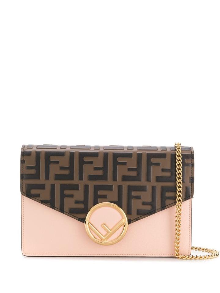 Fendi Ff Pattern Cross Body Bag - Brown