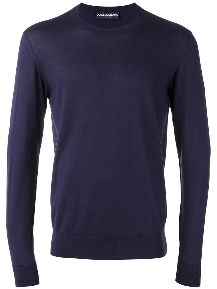 Dolce & Gabbana - Lightweight Jumper - Men - Silk - 50, Blue, Silk