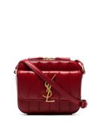 Saint Laurent Red Vicky Padded-leather Camera Bag
