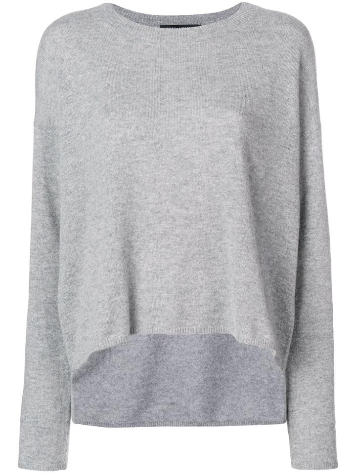 Iris Von Arnim Round Neck Jumper - Grey