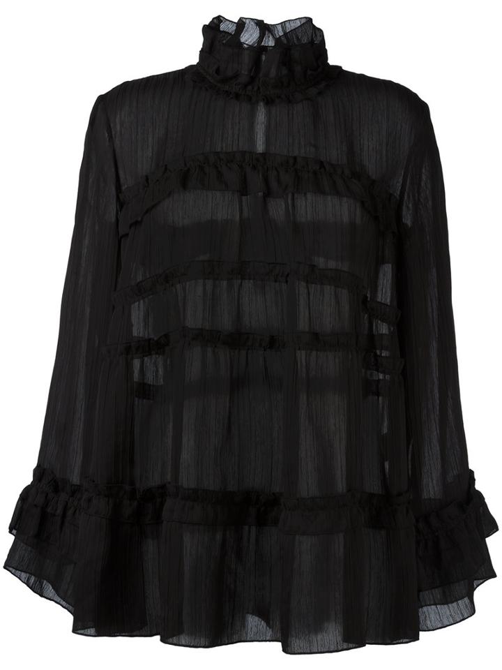 Iro Miryam Blouse, Size: 38, Black, Polyester
