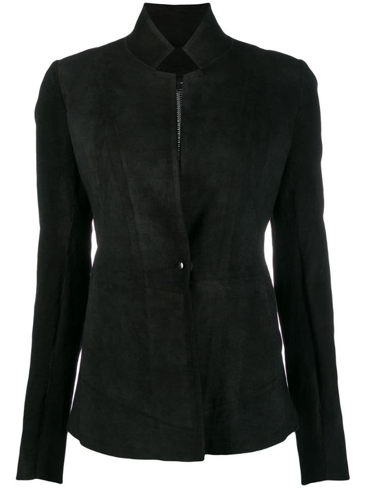 Isaac Sellam Experience Fitted Leather Jacket - Black
