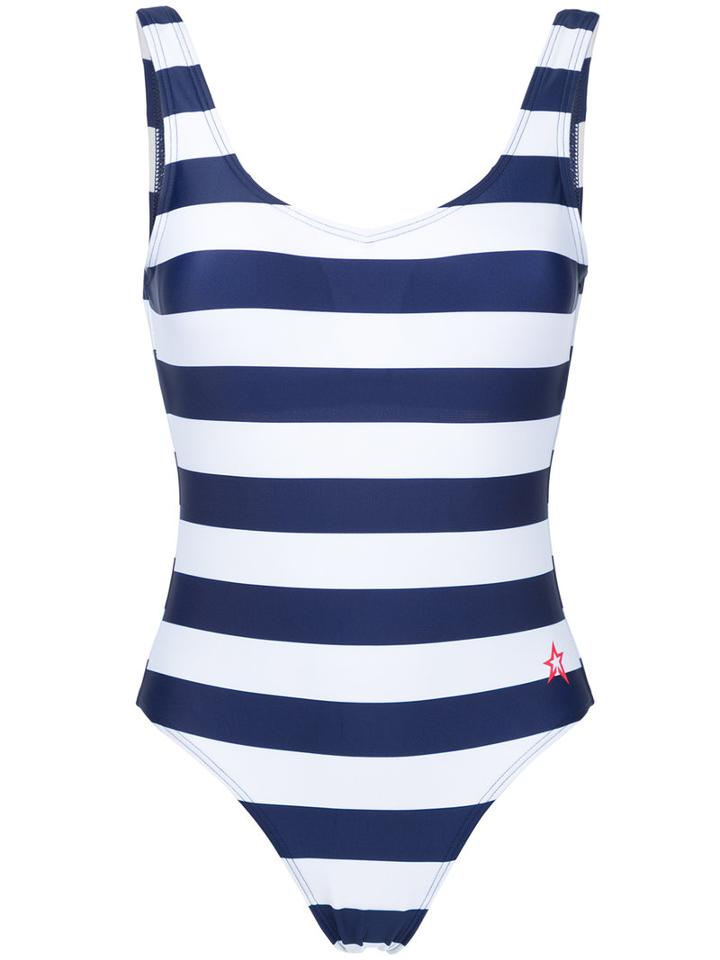 Perfect Moment - Striped One-piece - Women - Polyamide/spandex/elastane - L, Blue, Polyamide/spandex/elastane