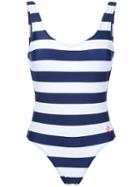 Perfect Moment - Striped One-piece - Women - Polyamide/spandex/elastane - L, Blue, Polyamide/spandex/elastane