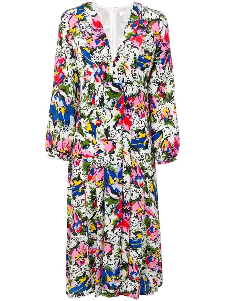 Rixo Floral Day Dress - White