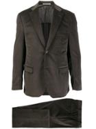 Corneliani Ribbed Two-piece Suit - Brown