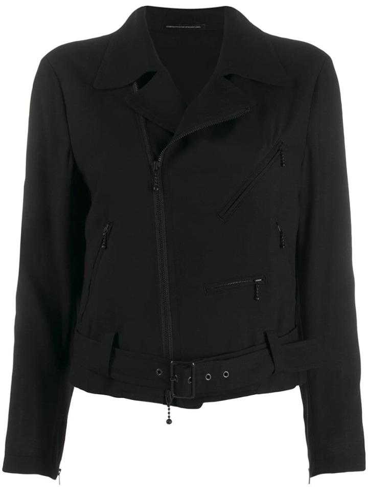 Y's Biker Style Jacket - Black