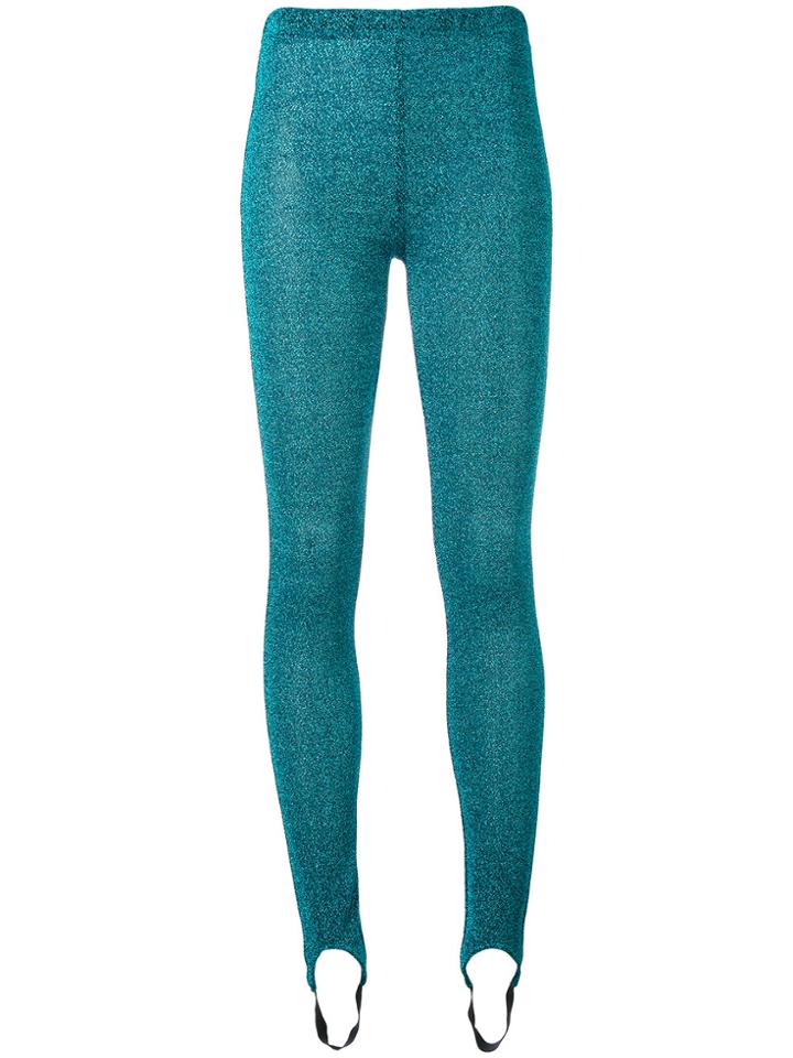 A.f.vandevorst Ankle Cuff Leggings - Blue