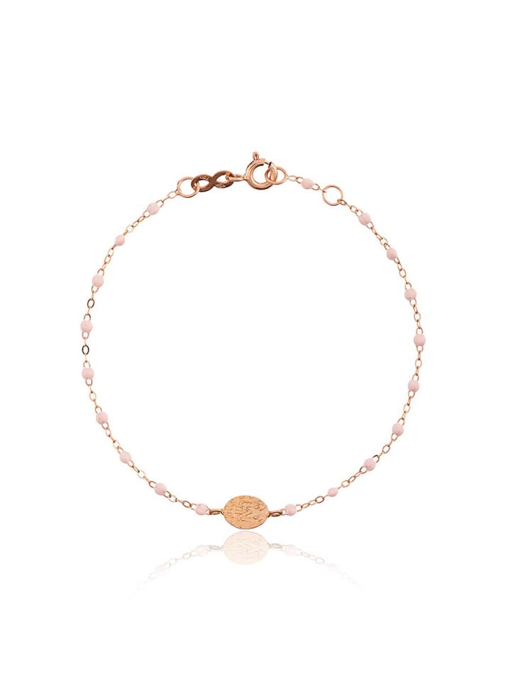 Gigi Clozeau Pink Madone Rose Gold Bracelet - Pink & Purple