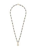 Foundrae 18kt Yellow Gold Onyx Element Link Chain Necklace