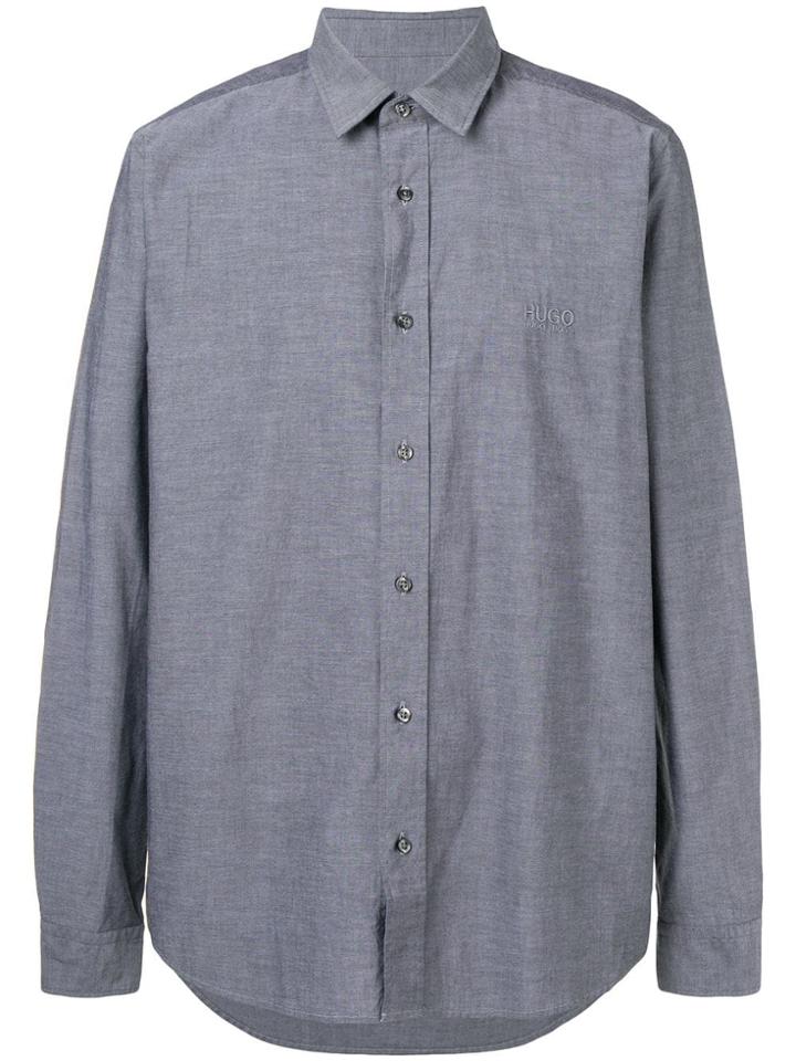 Boss Hugo Boss Logo Embroidered Shirt - Grey