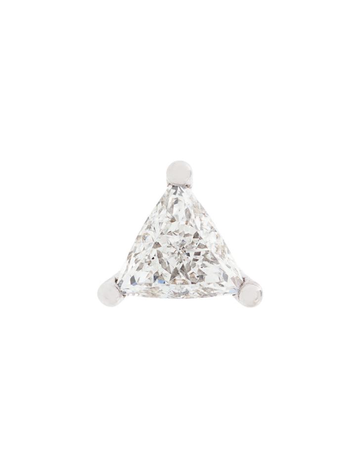 Delfina Delettrez Dots Solitaire Diamond Earring - Metallic