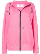 Julien David Zip-front Hoodie - Pink & Purple