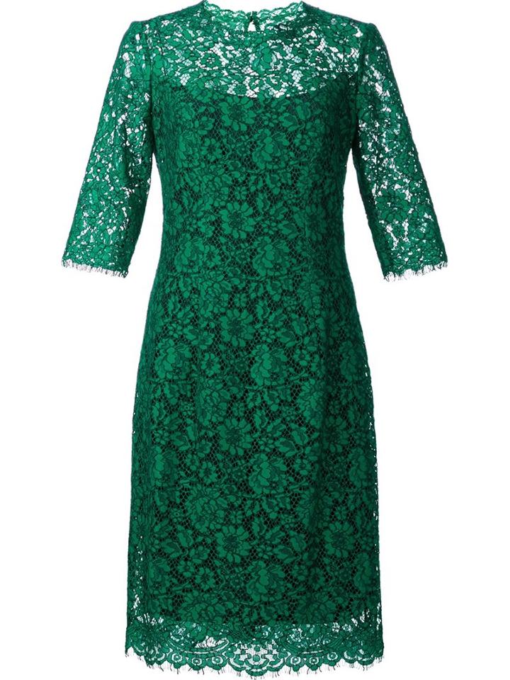 Carolina Herrera Floral Lace Dress