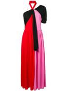 Msgm Colour Block Jumpsuit - Red