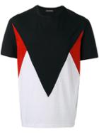 Neil Barrett Color Block T-shirt, Men's, Size: Large, Black, Cotton